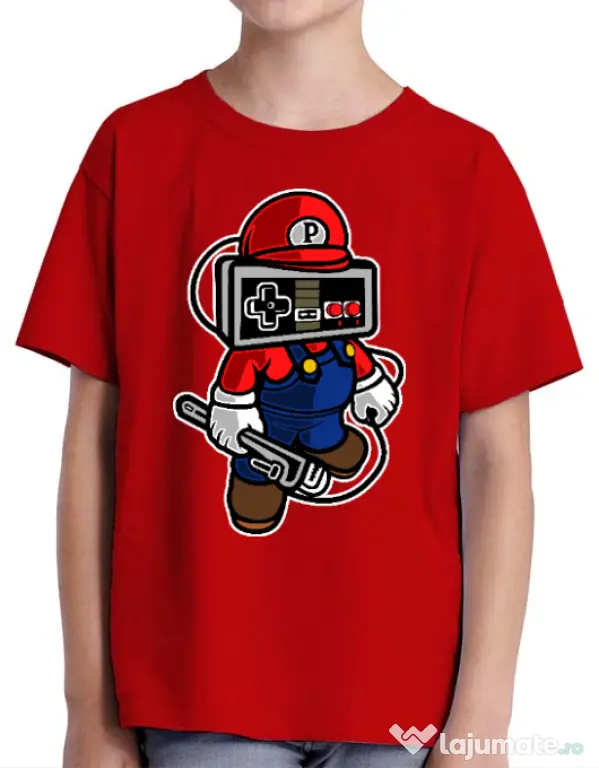 Tricou ADLER copil Player head Rosu