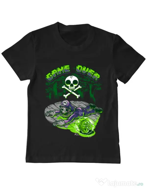 Tricou ADLER copil Poisonous mushroom Negru