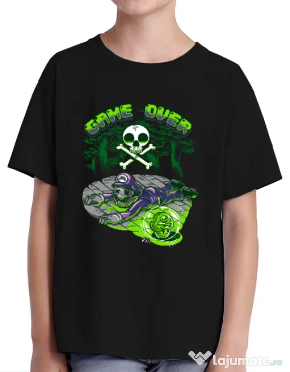 Tricou ADLER copil Poisonous mushroom Negru