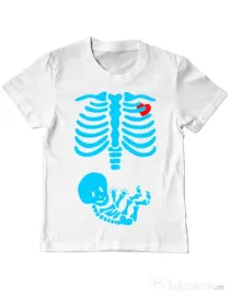 Tricou ADLER copil Radiografie Alb
