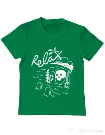 Tricou ADLER copil Relax Verde mediu