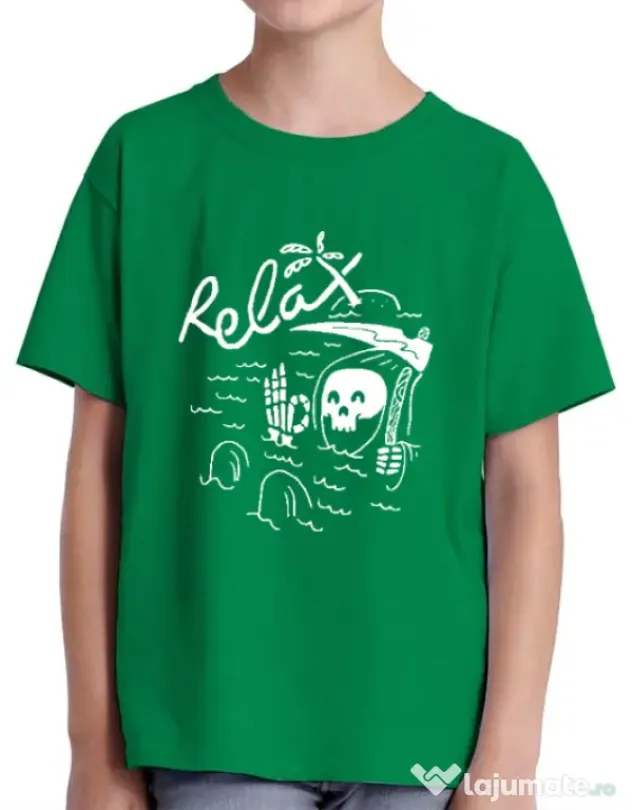 Tricou ADLER copil Relax Verde mediu