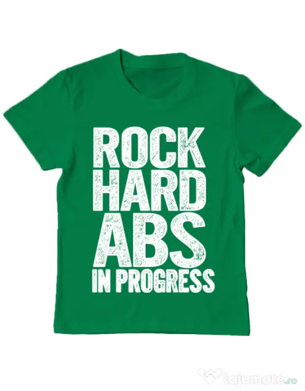 Tricou ADLER copil Rock hard abs Verde mediu