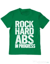 Tricou ADLER copil Rock hard abs Verde mediu
