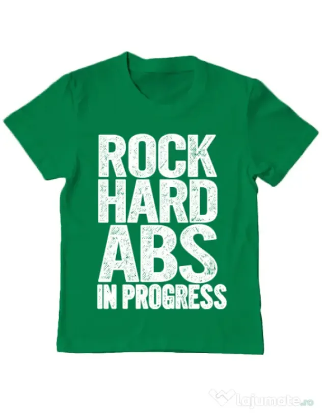 Tricou ADLER copil Rock hard abs Verde mediu