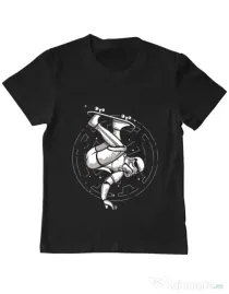 Tricou ADLER copil Skatetrooper Negru