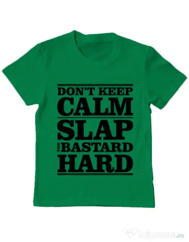 Tricou ADLER copil Slap the bastard Verde mediu