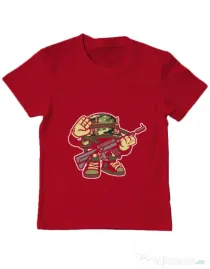 Tricou ADLER copil Soldier Rosu