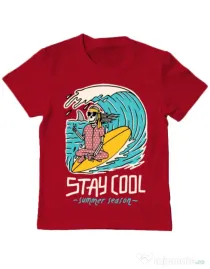 Tricou ADLER copil stay cool Rosu