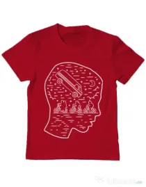 Tricou ADLER copil Stranger night Rosu