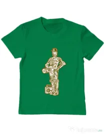 Tricou ADLER copil Street C3PO Verde mediu