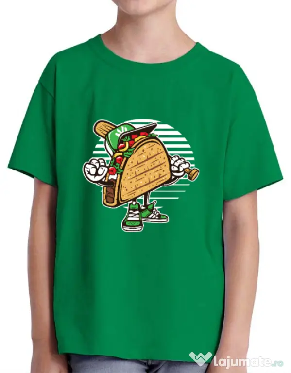 Tricou ADLER copil Taco Verde mediu
