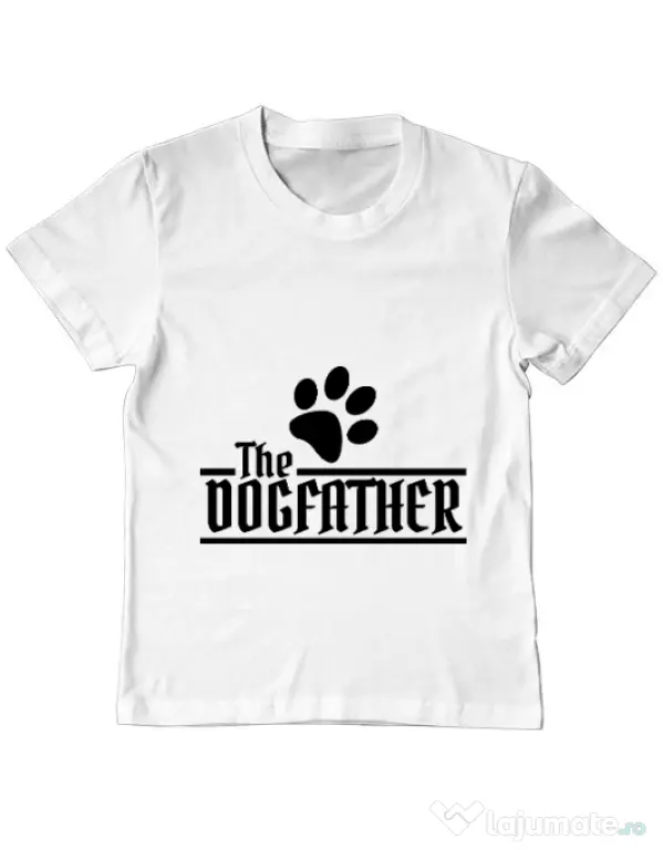 Tricou ADLER copil The dogfather Alb