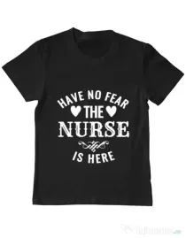 Tricou ADLER copil The nurse is here Negru