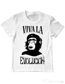 Tricou ADLER copil Viva la evolucion Alb