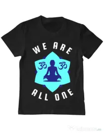 Tricou ADLER copil We are all one Negru
