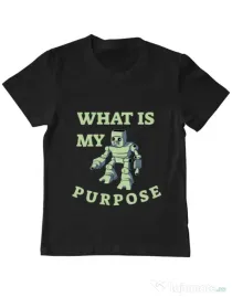 Tricou ADLER copil What is my purpose Negru