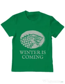 Tricou ADLER copil Winter is coming Stark Verde mediu