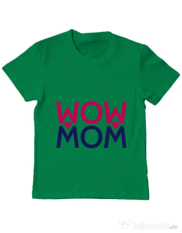 Tricou ADLER copil Wow mom Verde mediu