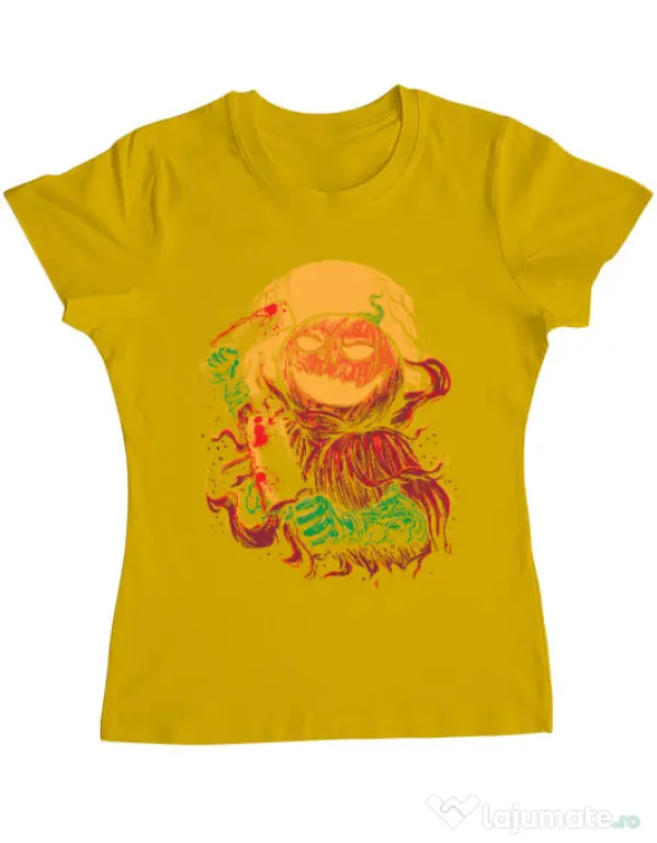 Tricou ADLER dama Pumpkinhead Butcher Galben
