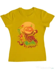 Tricou ADLER dama Pumpkinhead Butcher Galben