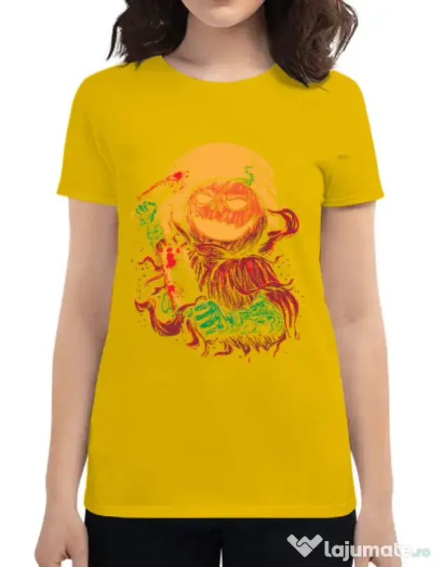 Tricou ADLER dama Pumpkinhead Butcher Galben