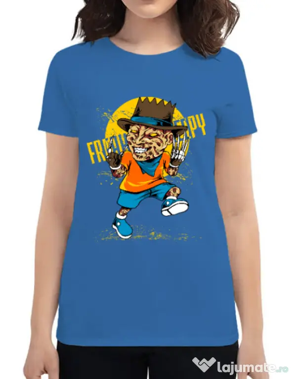Tricou ADLER dama The nightmare Albastru azuriu