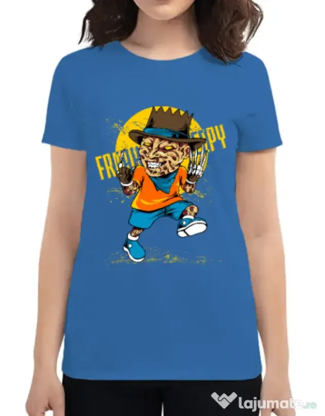 Tricou ADLER dama The nightmare Albastru azuriu