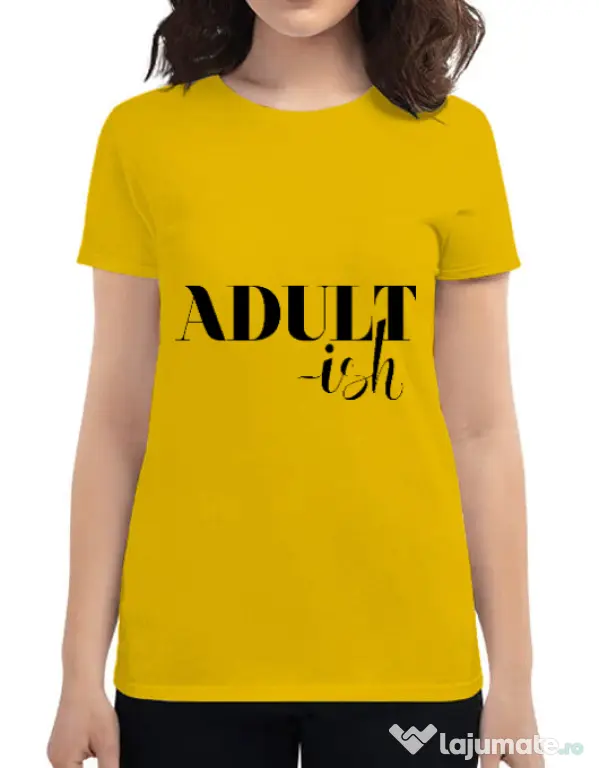Tricou ADLER dama Adultish Galben