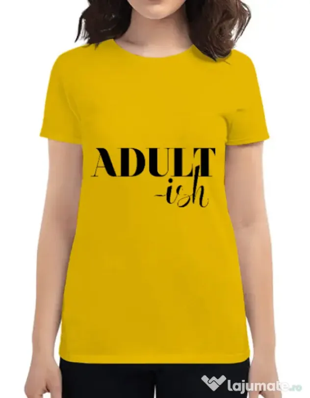 Tricou ADLER dama Adultish Galben