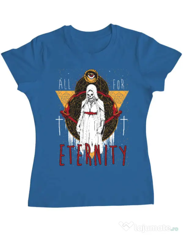 Tricou ADLER dama All for eterniry Albastru azuriu