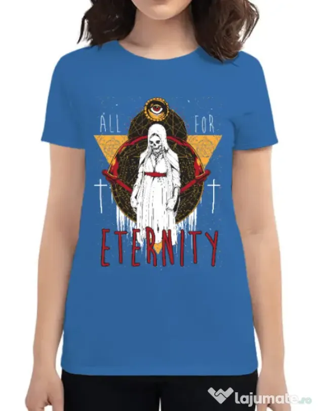 Tricou ADLER dama All for eterniry Albastru azuriu