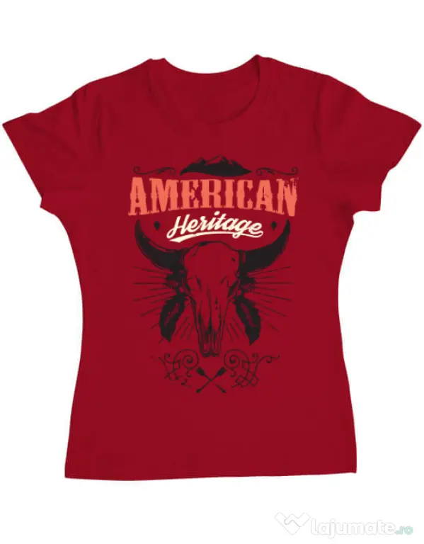 Tricou ADLER dama American heritage Rosu