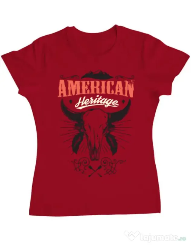 Tricou ADLER dama American heritage Rosu
