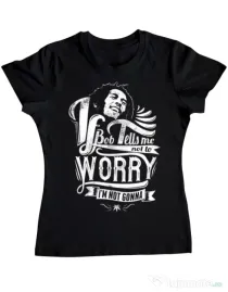 Tricou ADLER dama Bob tells me Negru