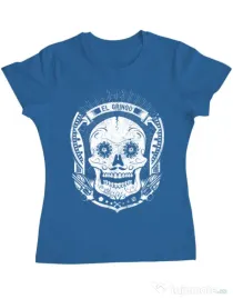Tricou ADLER dama El gringo Albastru azuriu