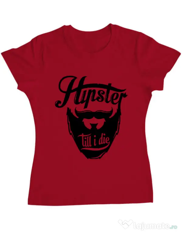 Tricou ADLER dama Till I die Rosu