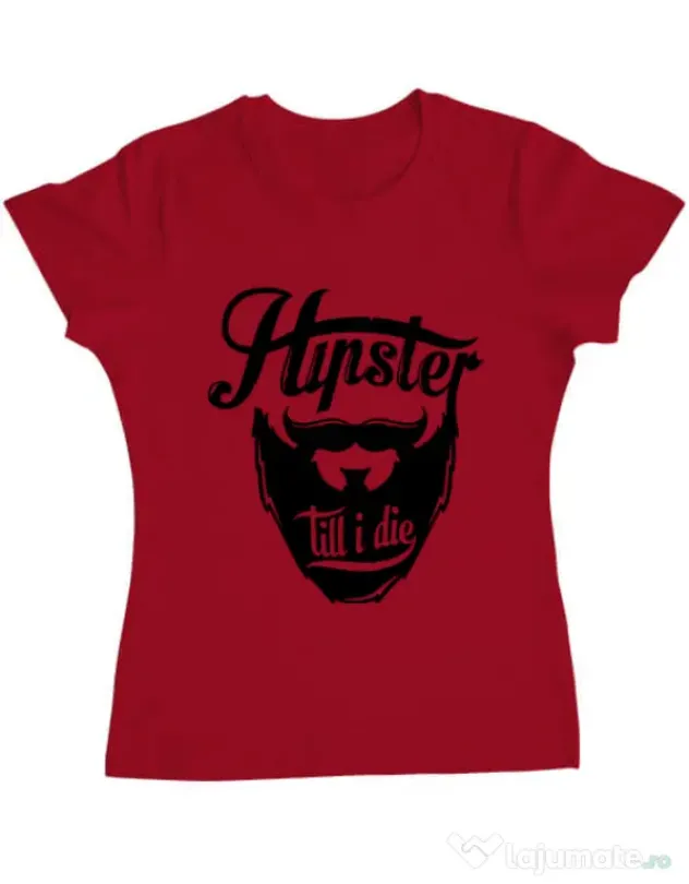 Tricou ADLER dama Till I die Rosu