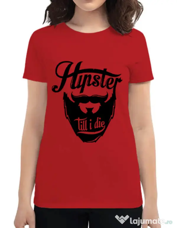 Tricou ADLER dama Till I die Rosu