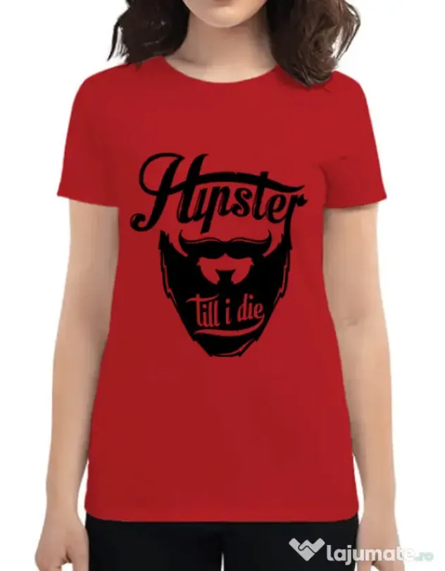 Tricou ADLER dama Till I die Rosu