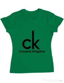 Tricou ADLER dama Cocaine kingdom Verde mediu