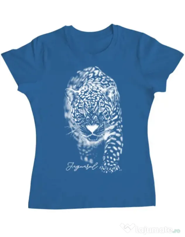 Tricou ADLER dama Jaguarul Alb Albastru azuriu