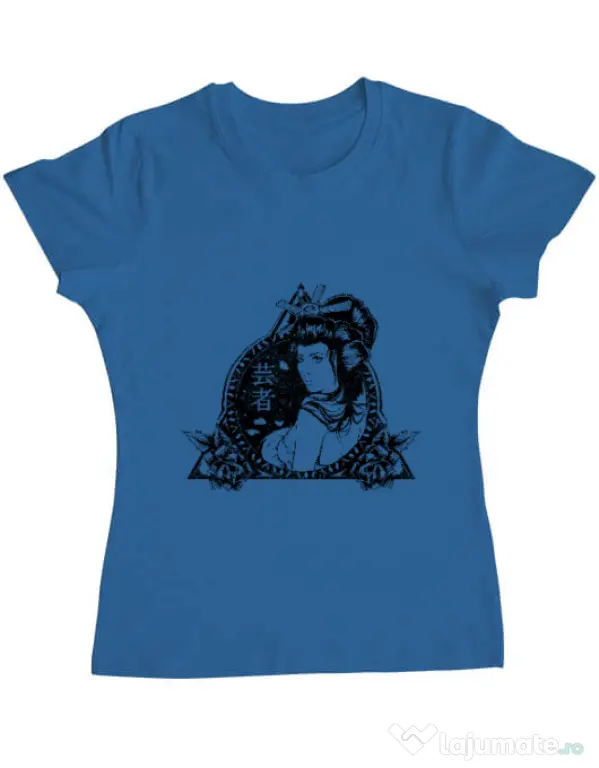 Tricou ADLER dama Oriental vibes Albastru azuriu