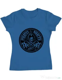 Tricou ADLER dama Pirates of the north Albastru azuriu