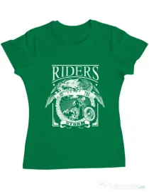 Tricou ADLER dama Riders on the storm Verde mediu