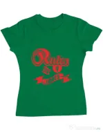 Tricou ADLER dama Rules are for fools Verde mediu
