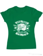 Tricou ADLER dama Skull symbol Verde mediu