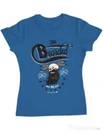 Tricou ADLER dama The bearded bastards Albastru azuriu
