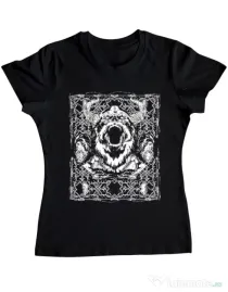 Tricou ADLER dama Viking rage Negru