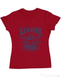 Tricou ADLER dama West coast motors Rosu